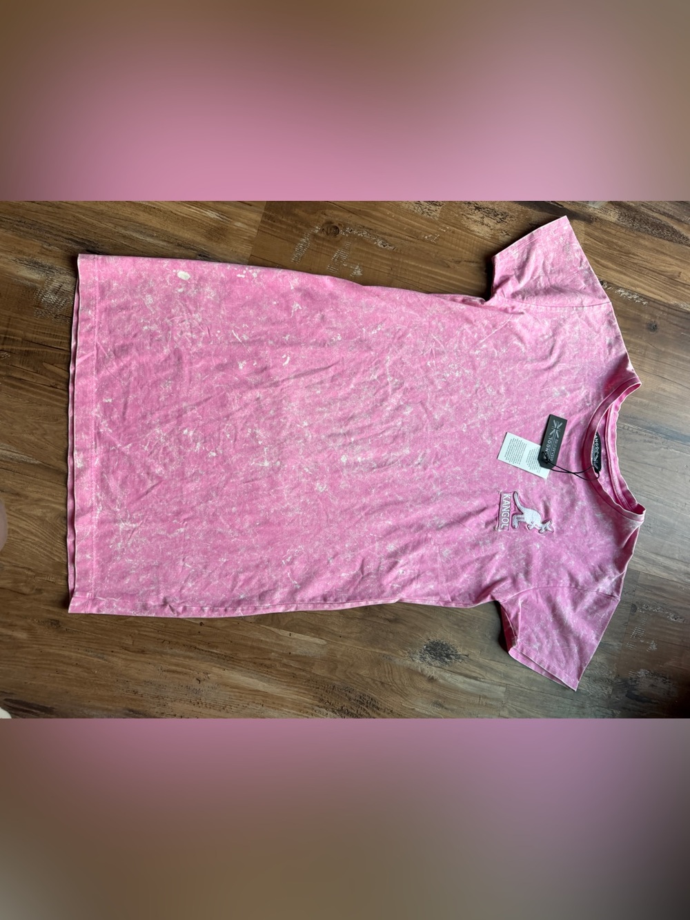 Pink Kangol Short Sleeve Graphic Tee
